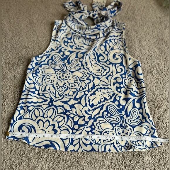 ZARA TIED PRINTED TOP - SIZE S - BRAND NEW WITH TAG - Picture 6 of 11